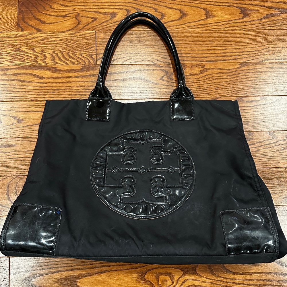 Tory Burch Black Nylon Tote